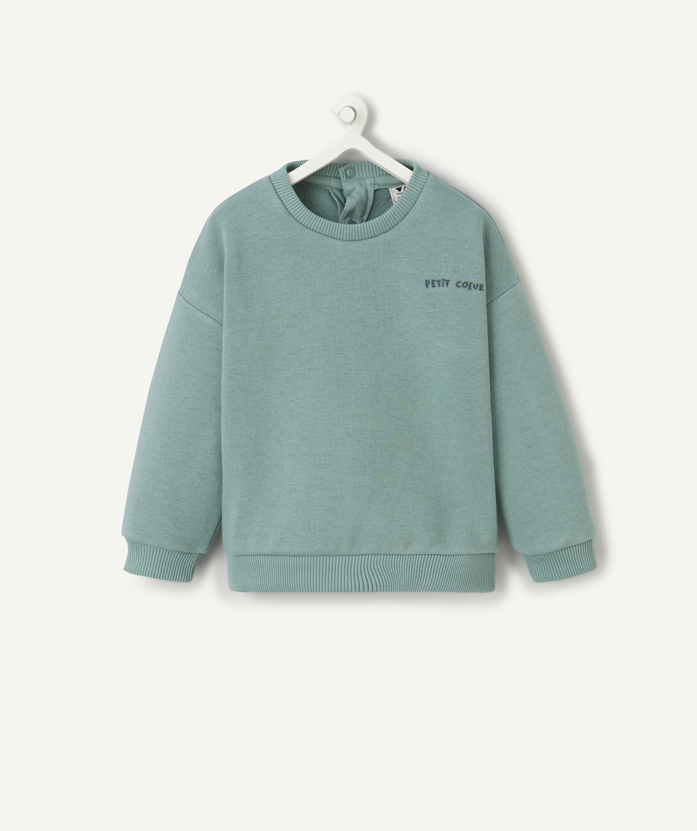 Baby boy green sweatshirt