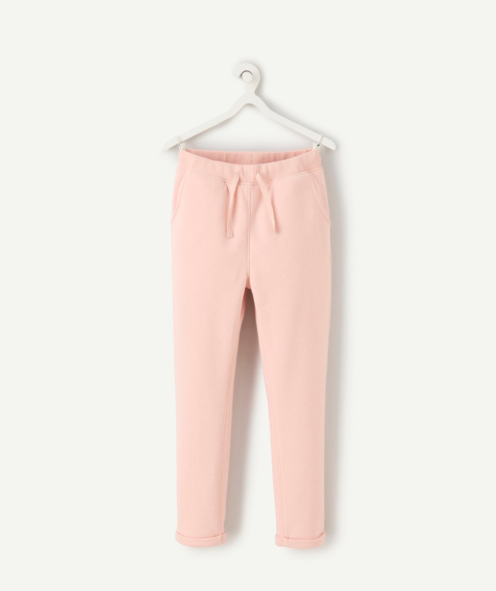 Girls' straight pink jogging pants