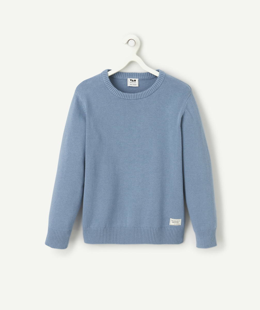 Boy's blue cotton sweater