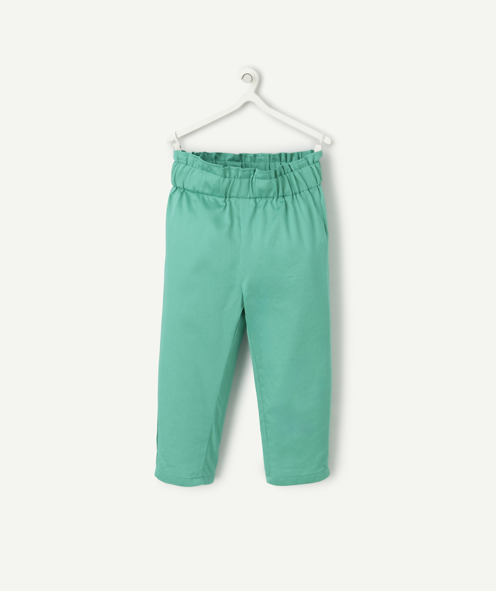 Baby girl straight pants green