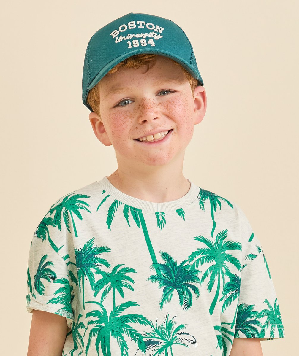 Royal blue boy's cap with dallas university theme