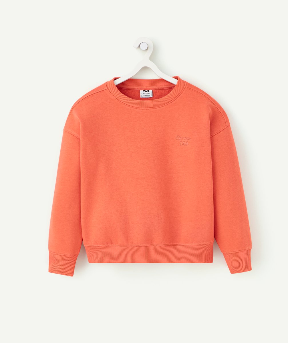 Long-sleeved coral sweatshirt for boys