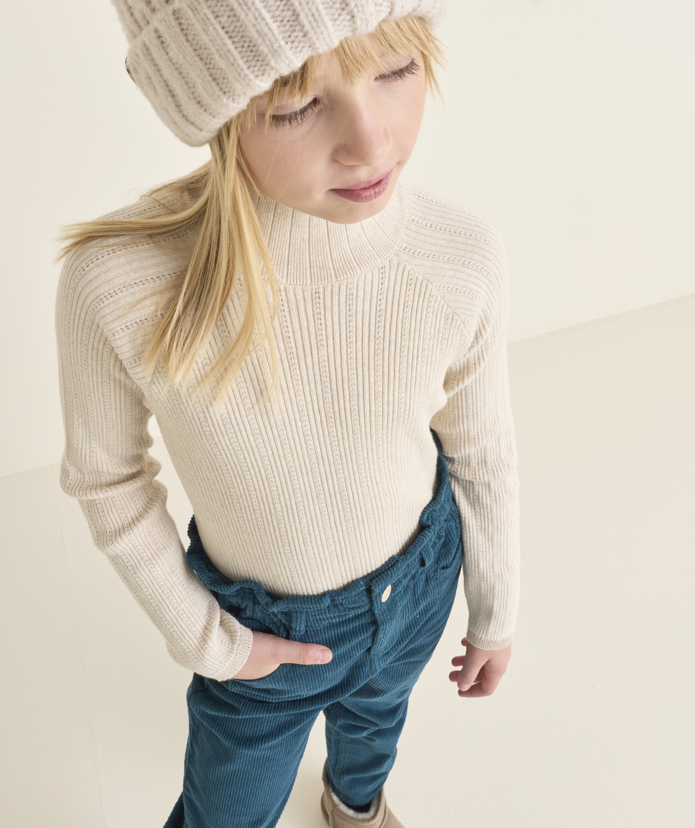Girl's unbleached cotton undershirt