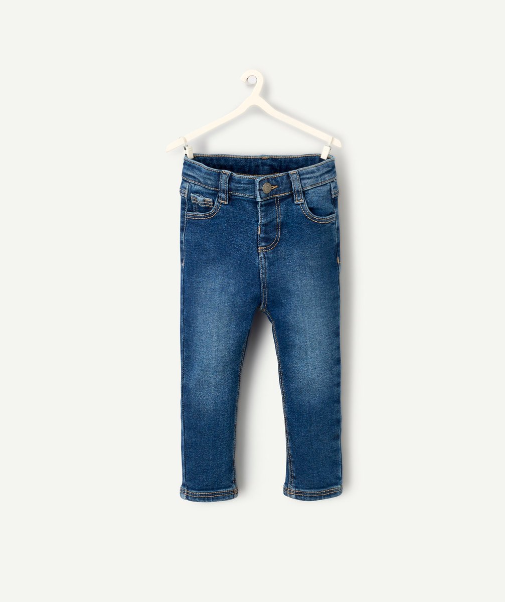 Baby boy slim jeans in blue denim