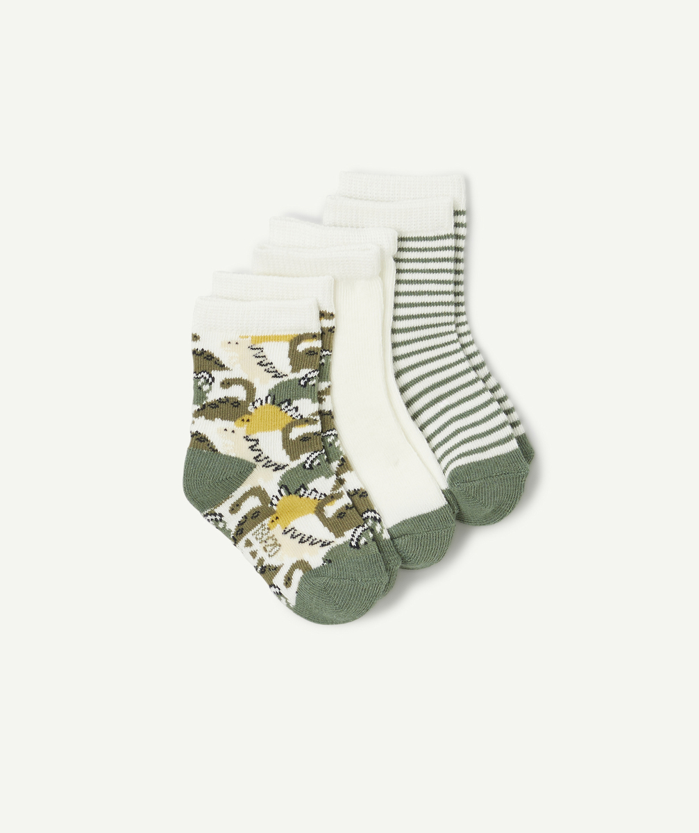 Set of 3 printed baby boy socks