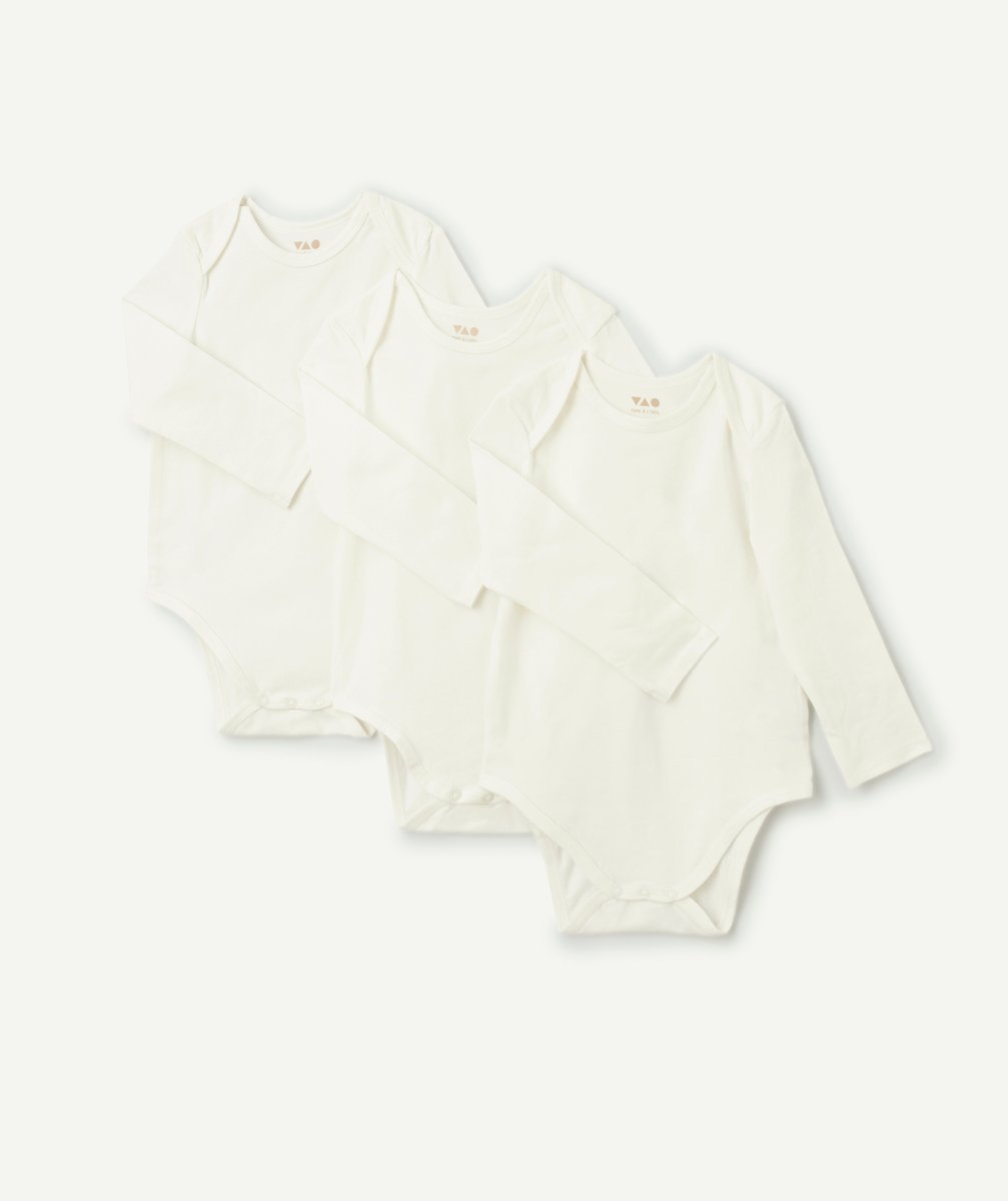 Set of 3 mixed long-sleeved bodysuits