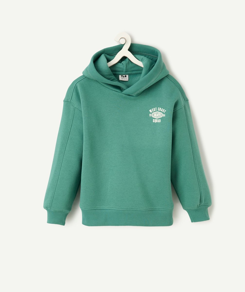 Green skater boy hoodie