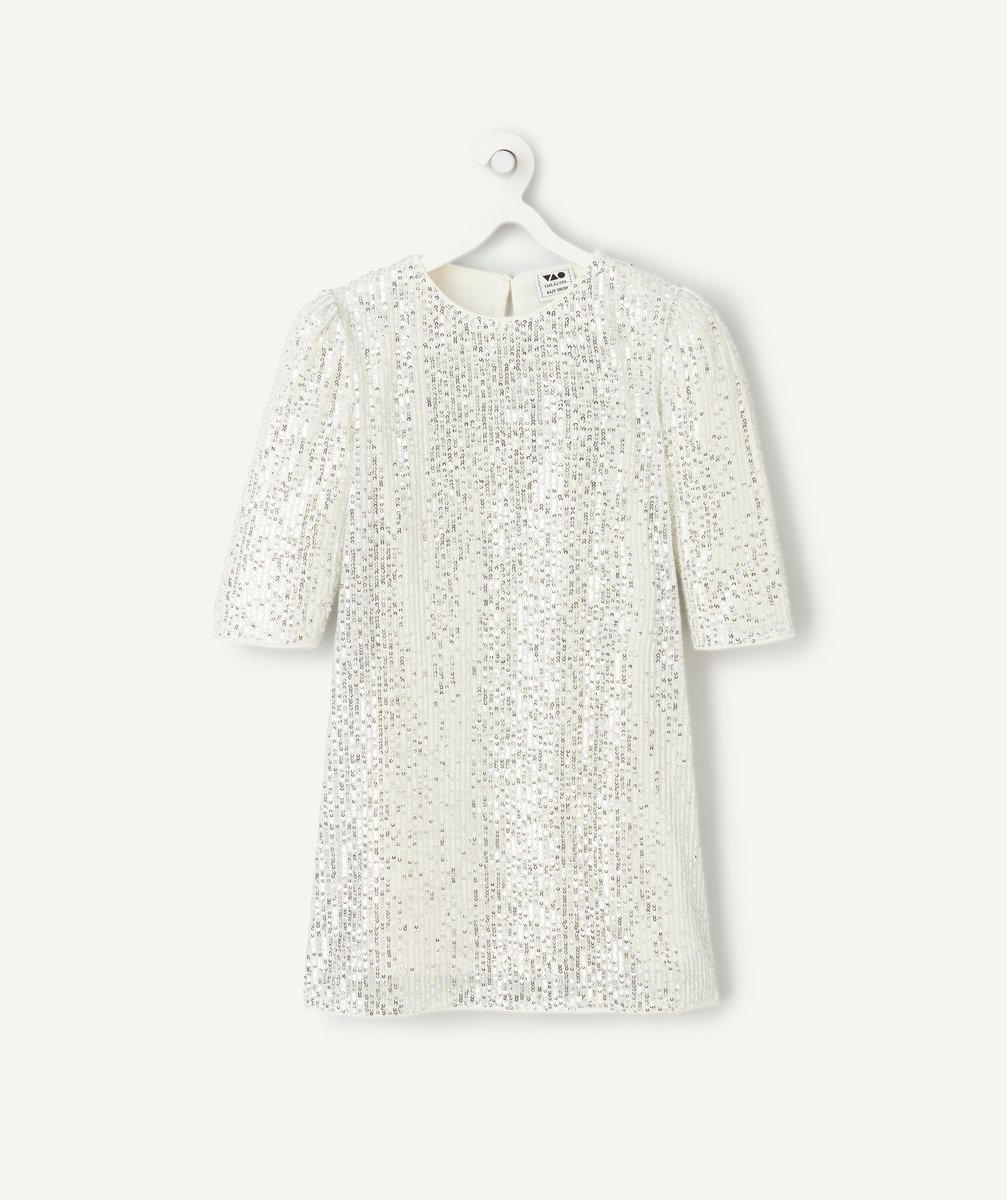 Long-sleeved sequin dress for girls