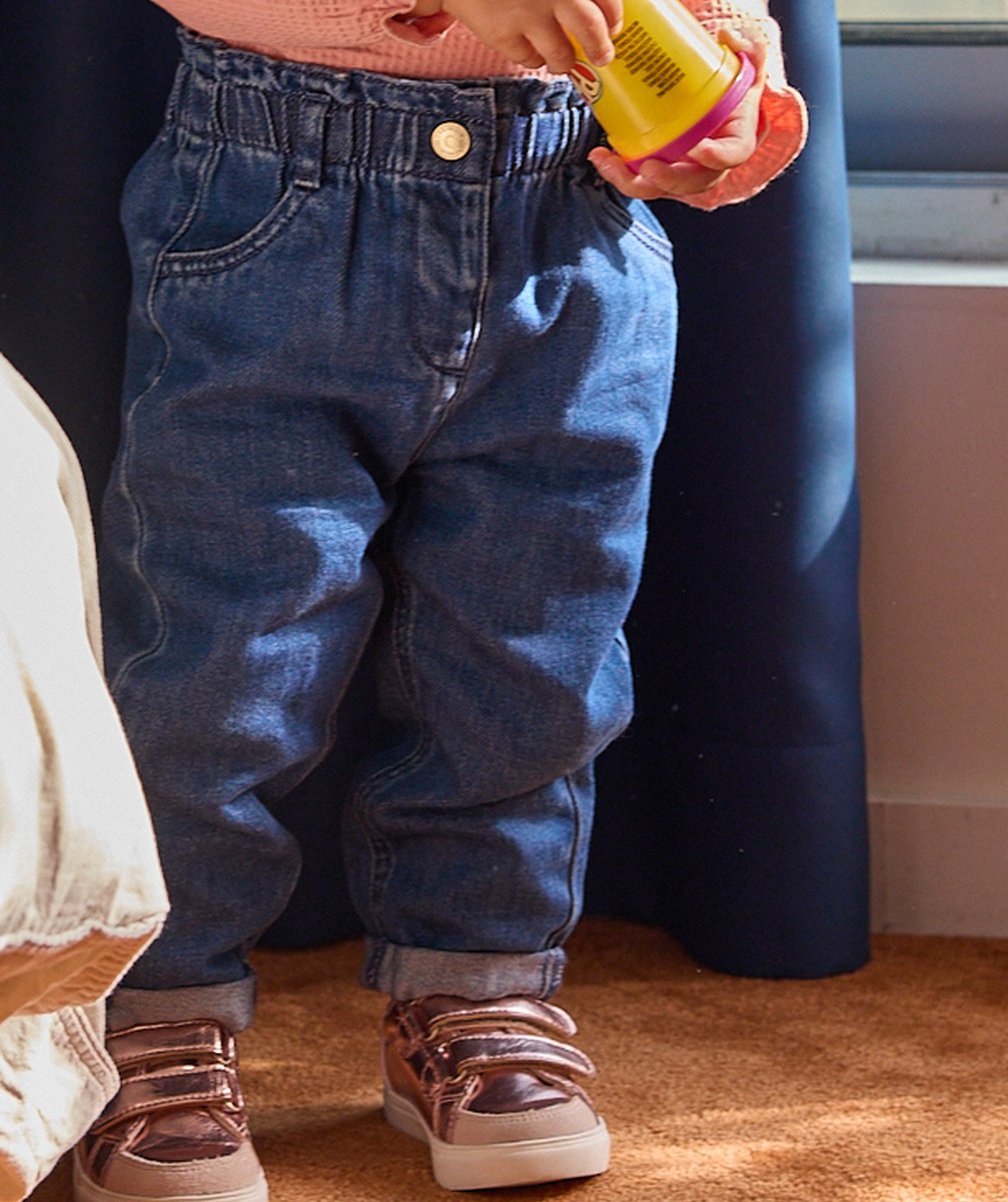 Baby girl blue relaxed jeans