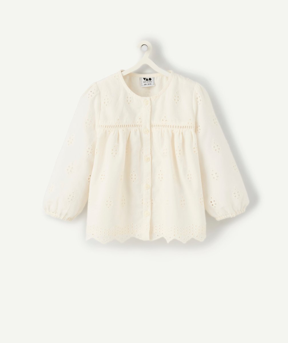 Long-sleeved baby girl shirt