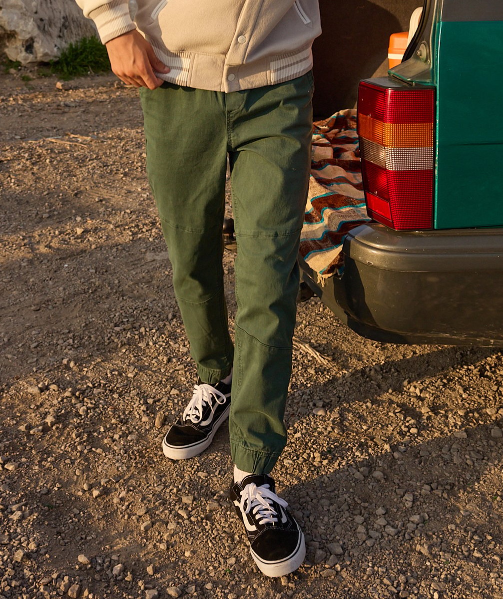 Boys' green jogger pants