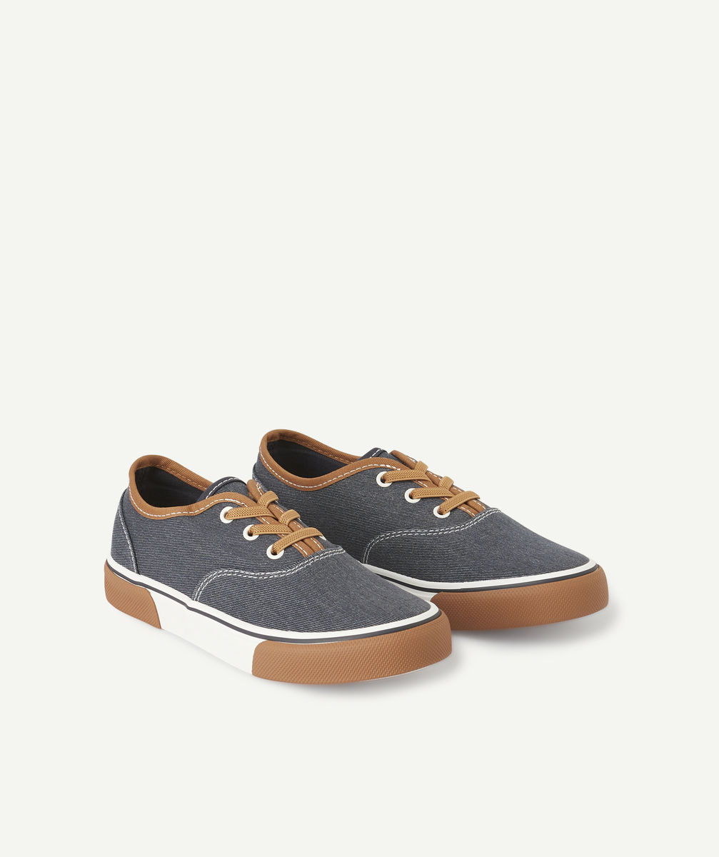 Grey and brown boy sneakers