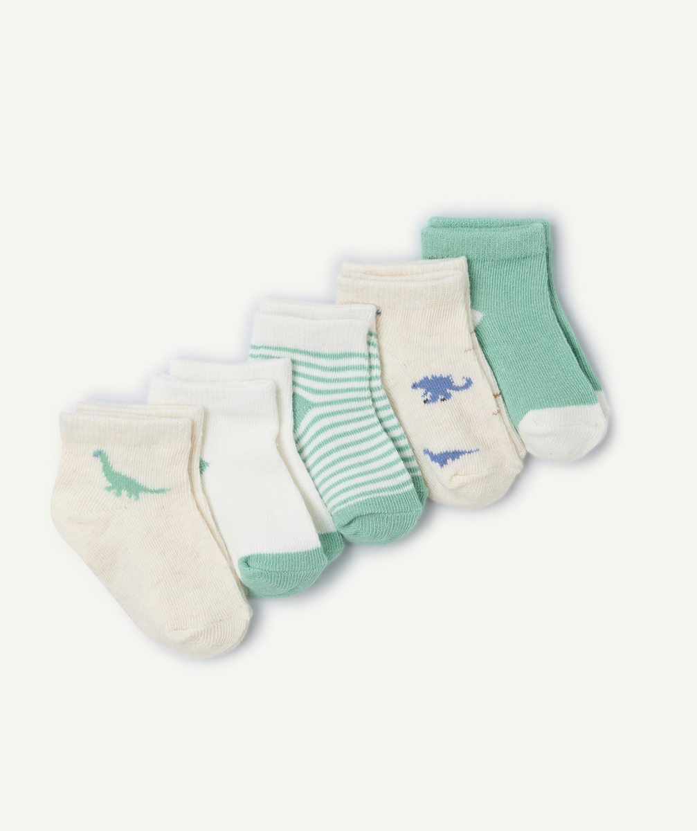 Set of baby dinosaur socks