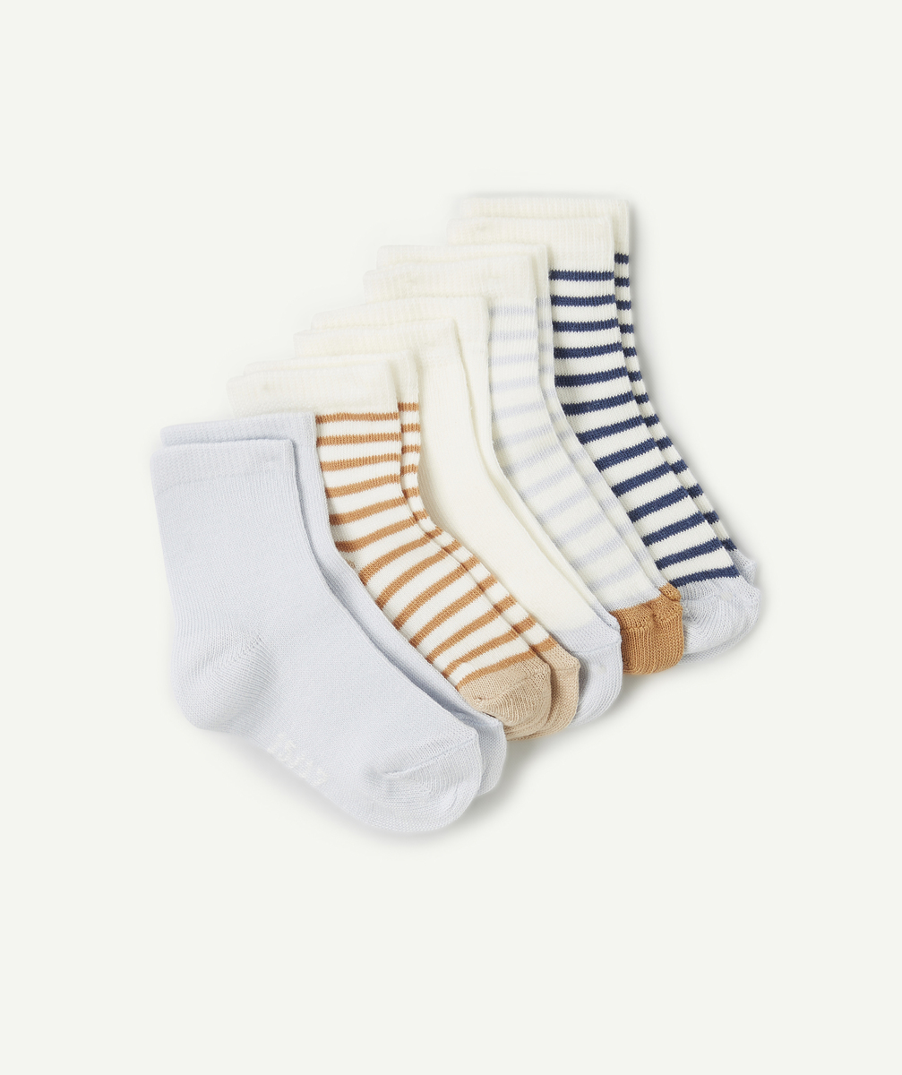 Pack of 5 striped baby boy socks
