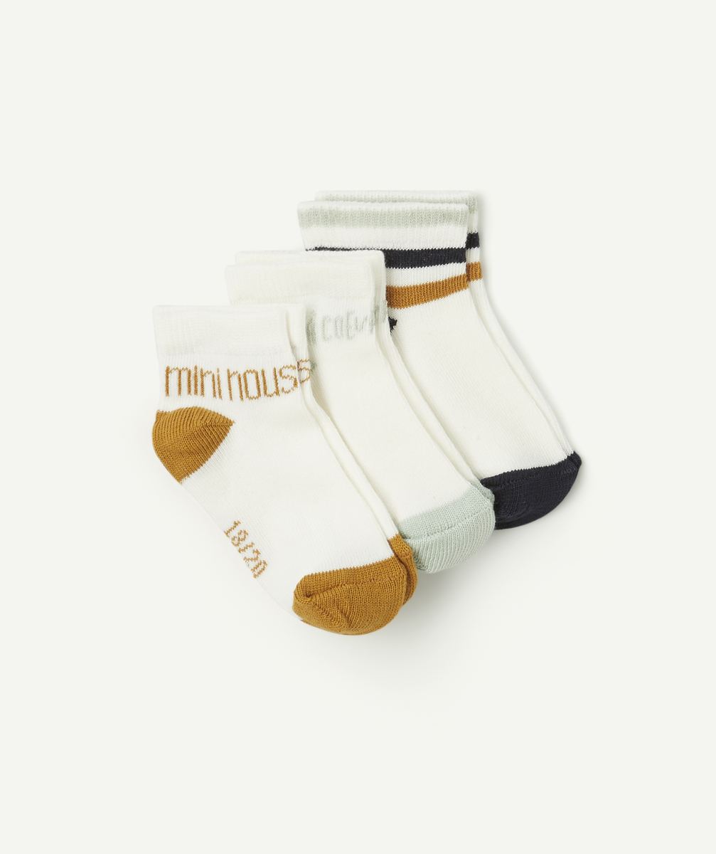 Set of 3 baby boy socks