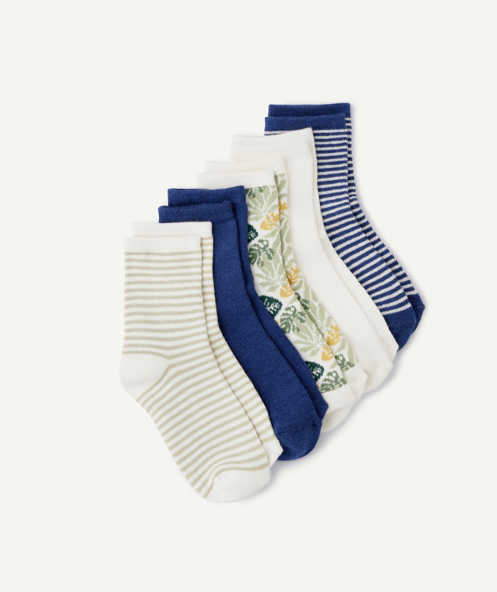 Pack of 5 patterned socks for boys