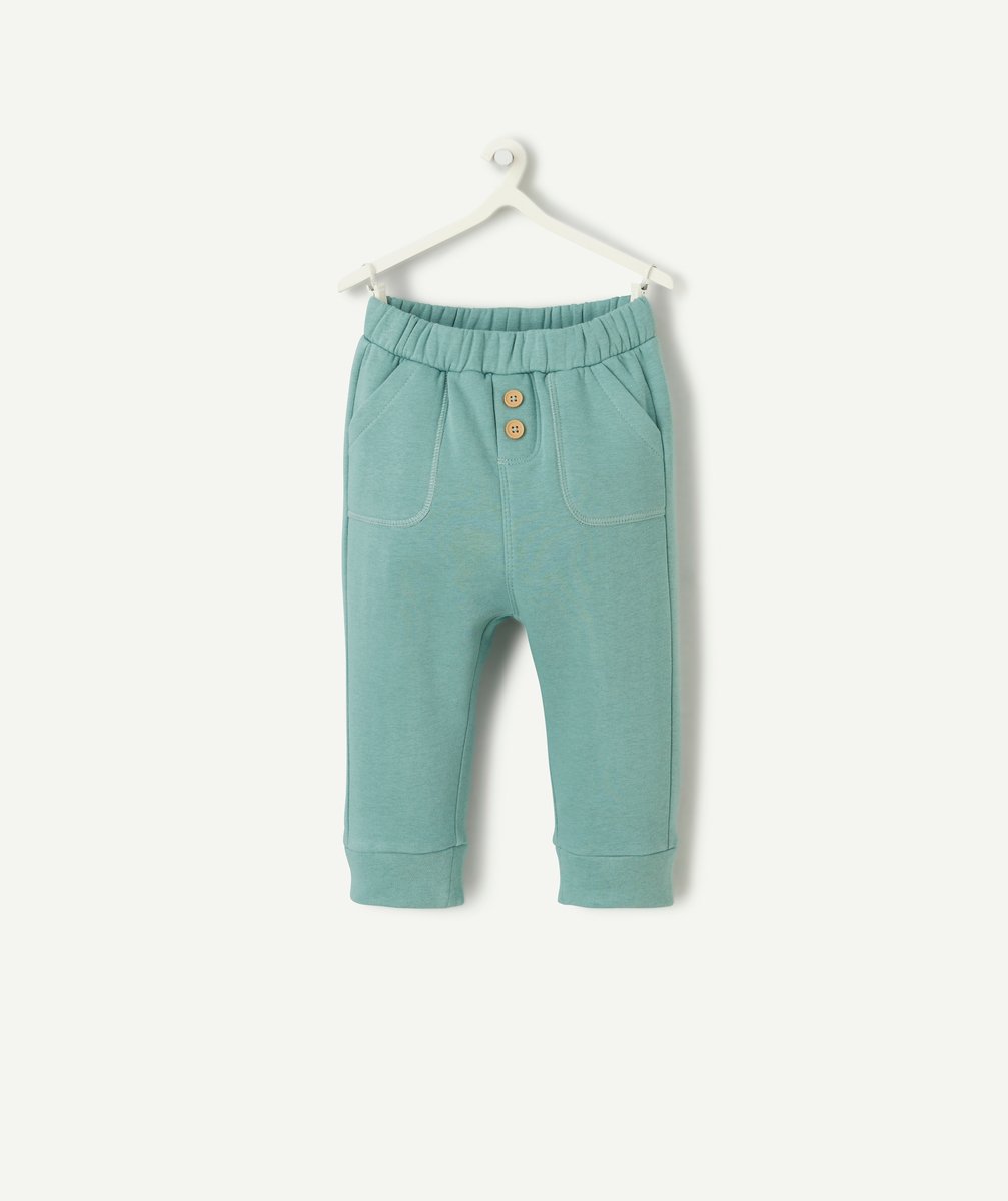 Green jogging pants for baby boys