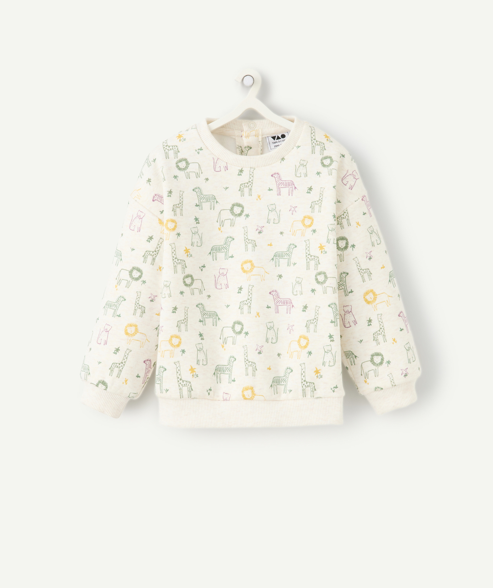 Baby boy animal print sweatshirt