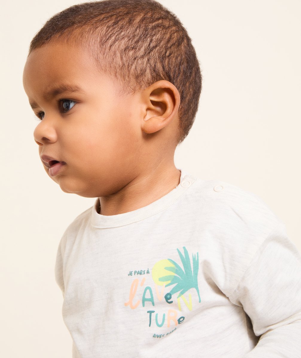 Long-sleeved baby boy t-shirt