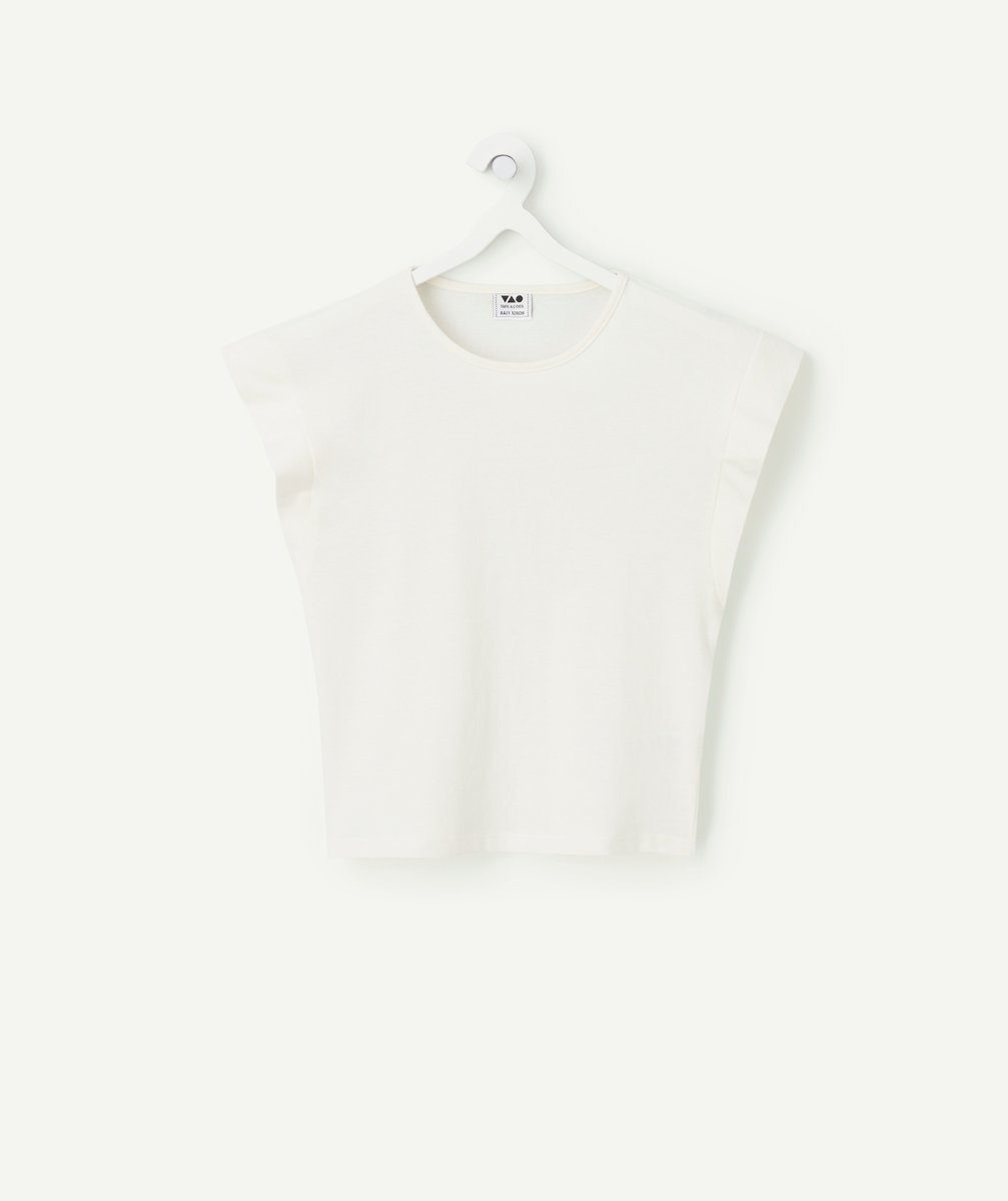 Girl's short-sleeved t-shirt white