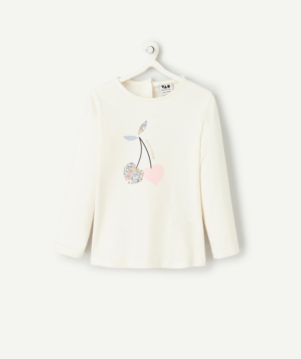 Long-sleeved baby girl t-shirt