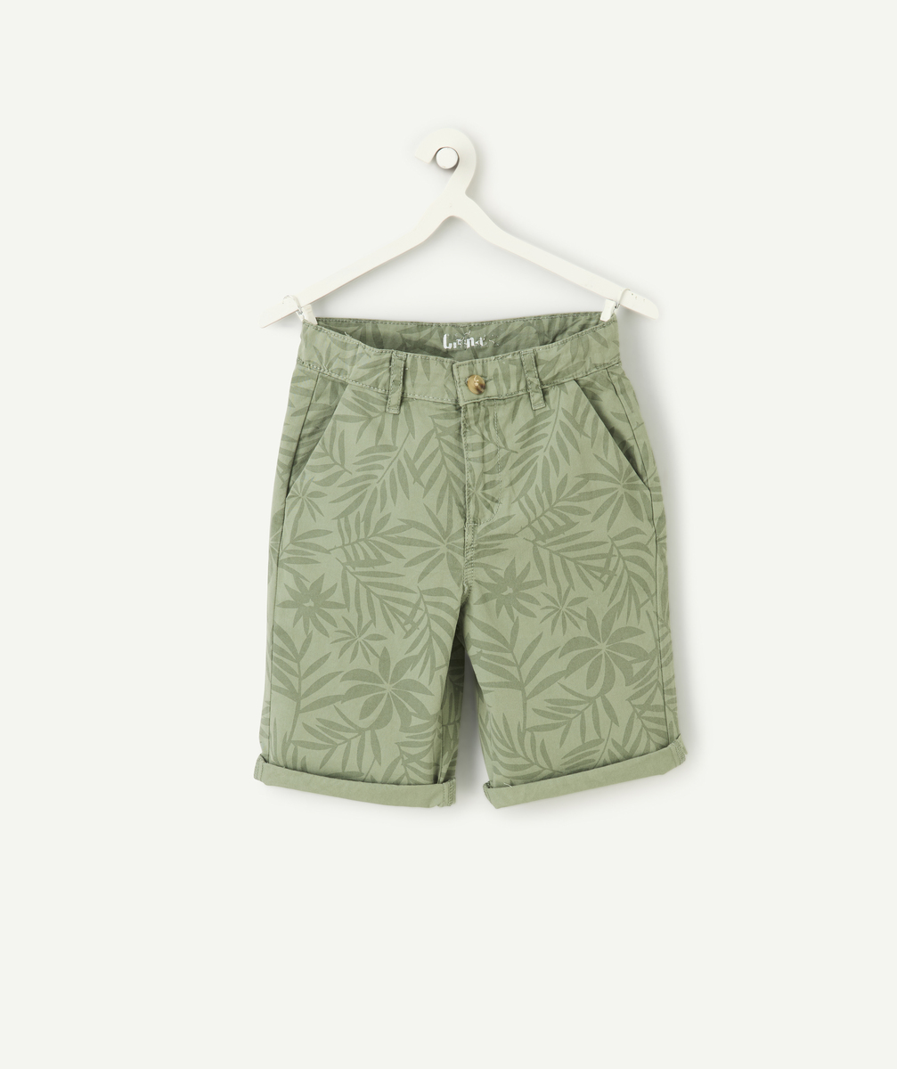 Bermuda shorts imprimÃ© vert