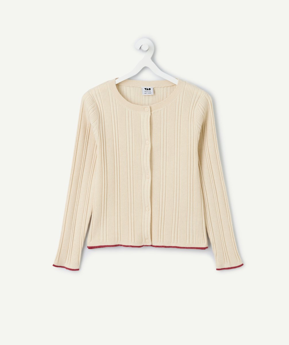 Fille-Cardi. tricot HB
