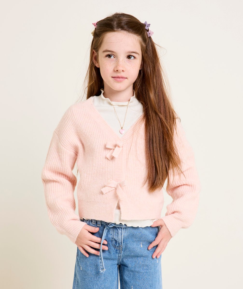 Fille-Cardi. tricot HB