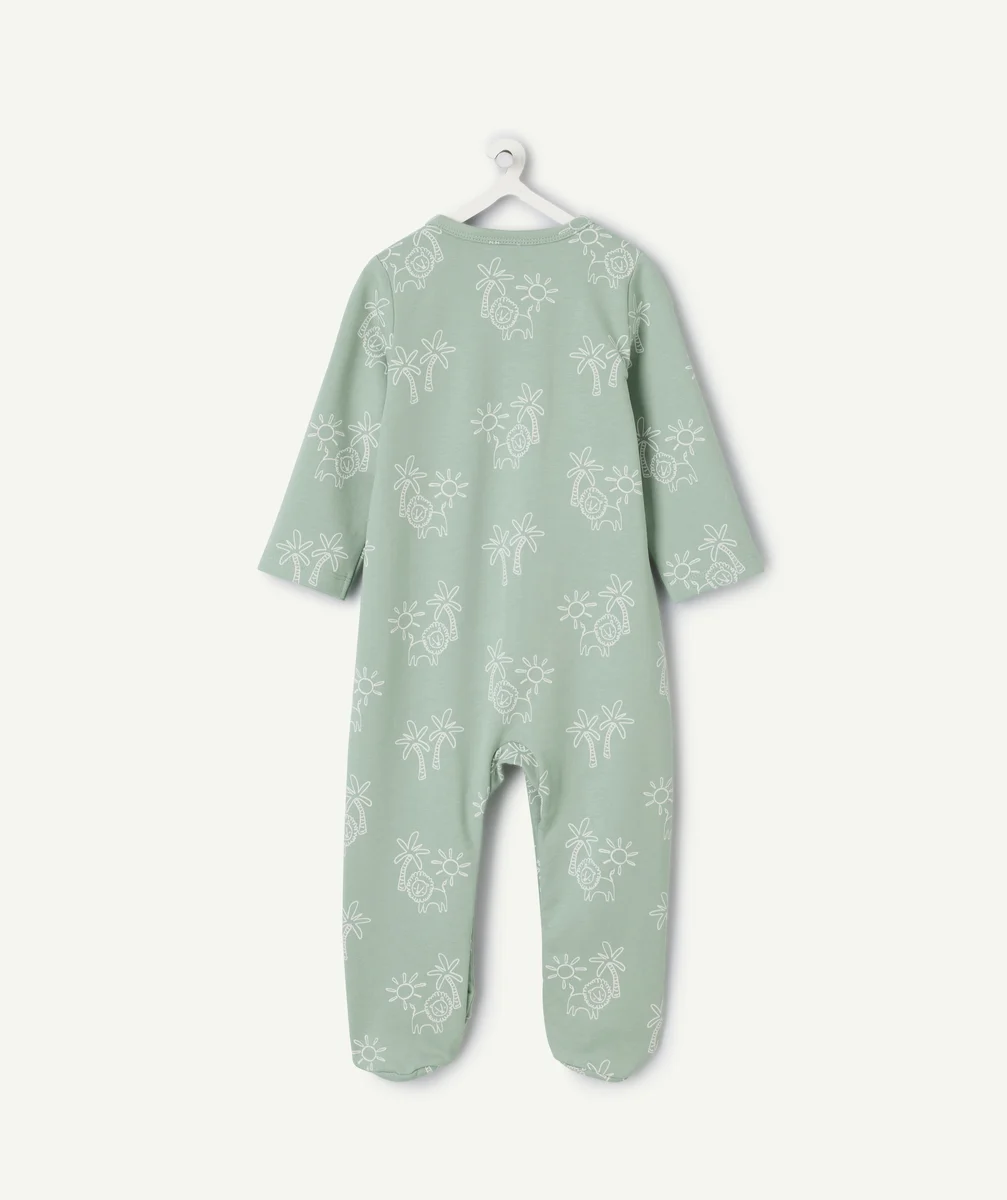 Baby boy green printed pyjamas