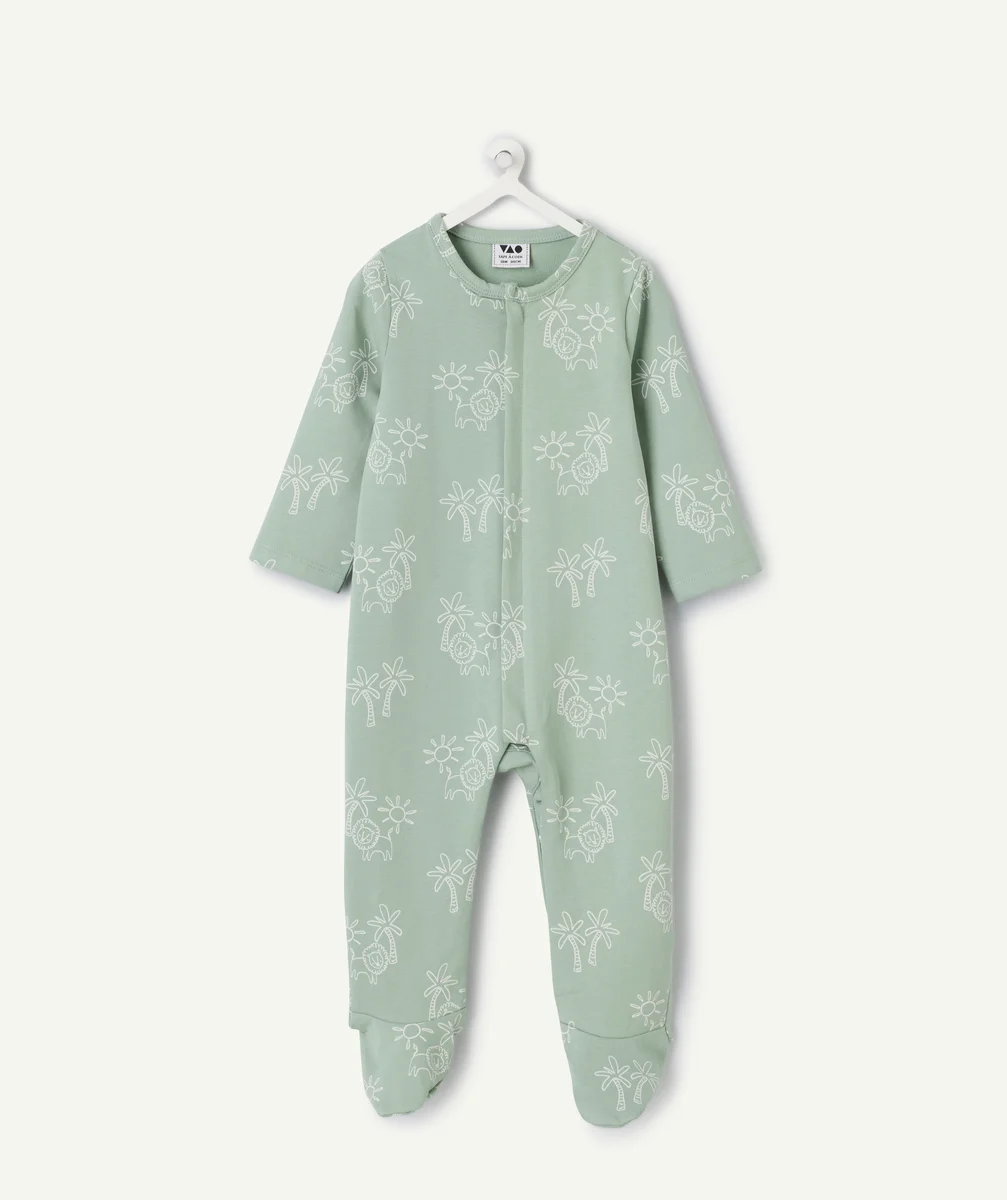 Baby boy green printed pyjamas