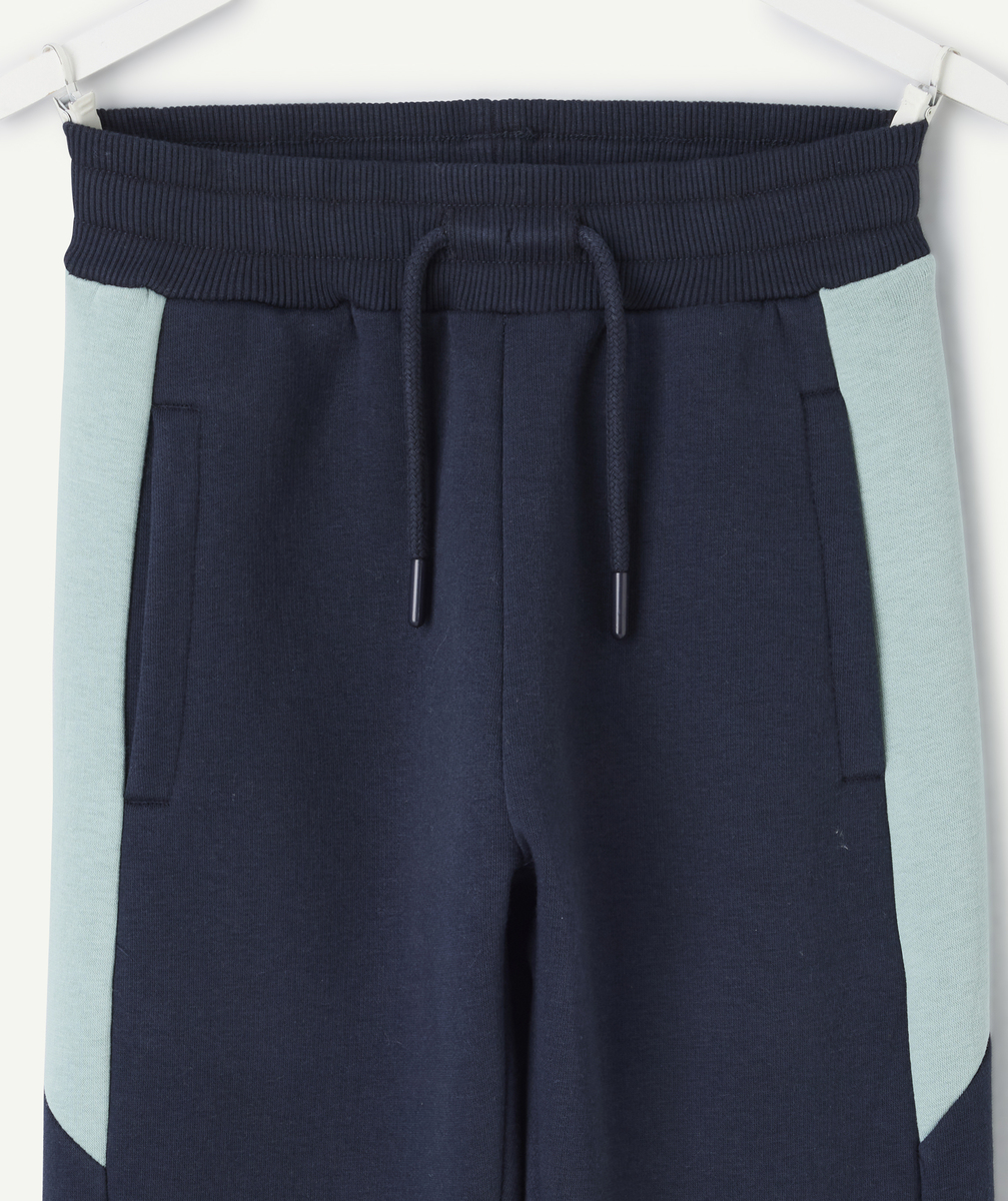 Blue colorblock boys' jogging suit