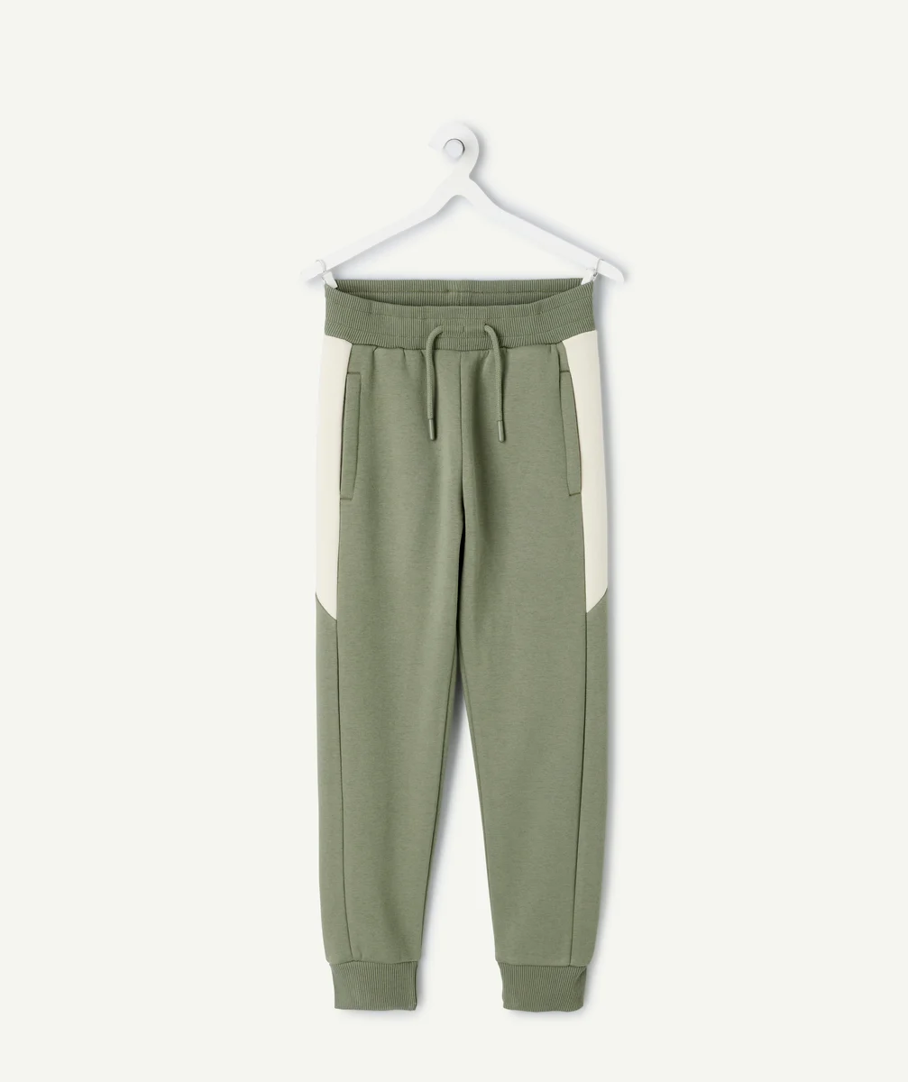 Boy's green jogging pants with drawstring
