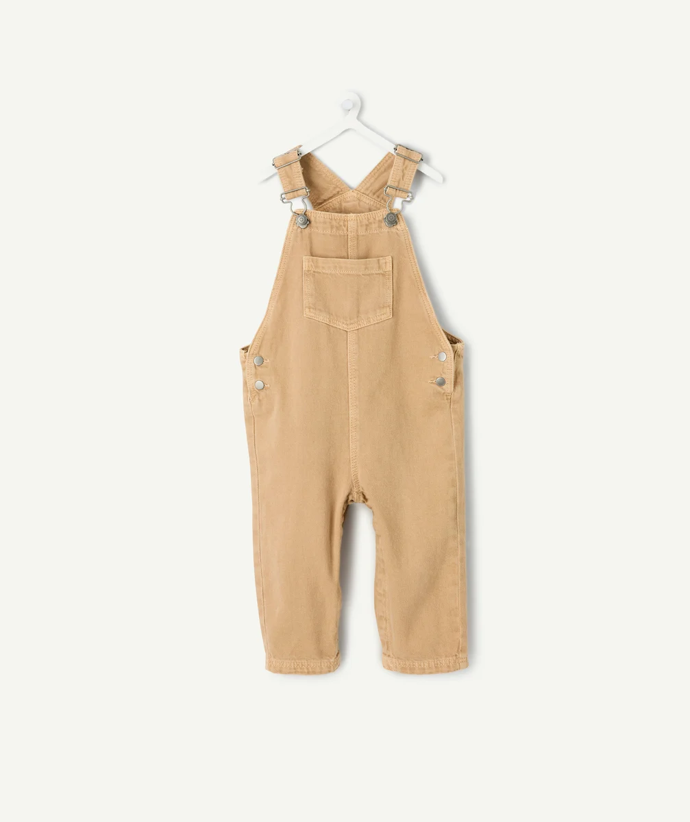 Brown baby boy overalls