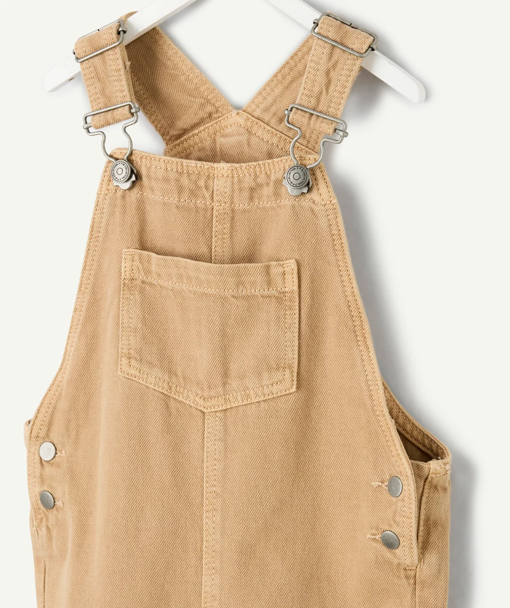 Brown baby boy overalls