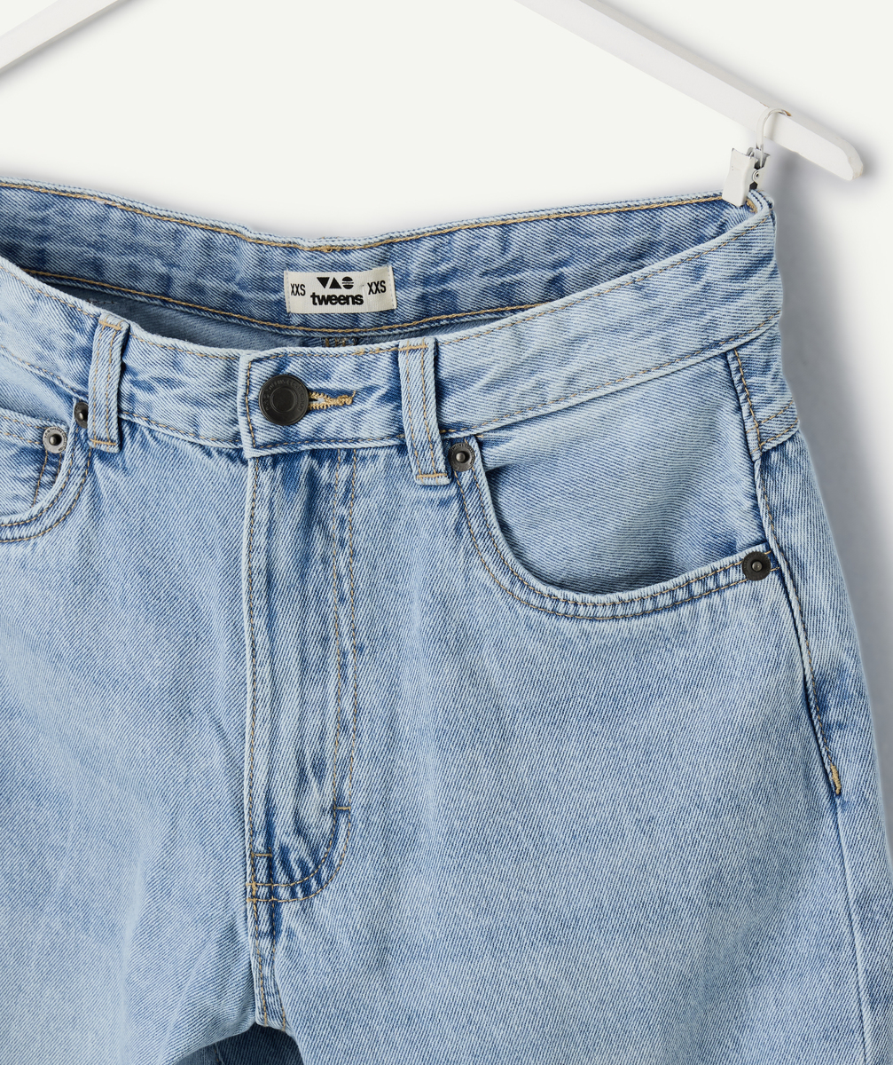 Jean garçon baggy denim bleu