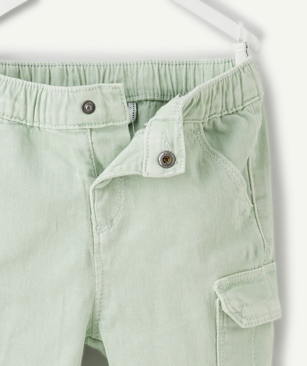 Baby boy green cargo pants