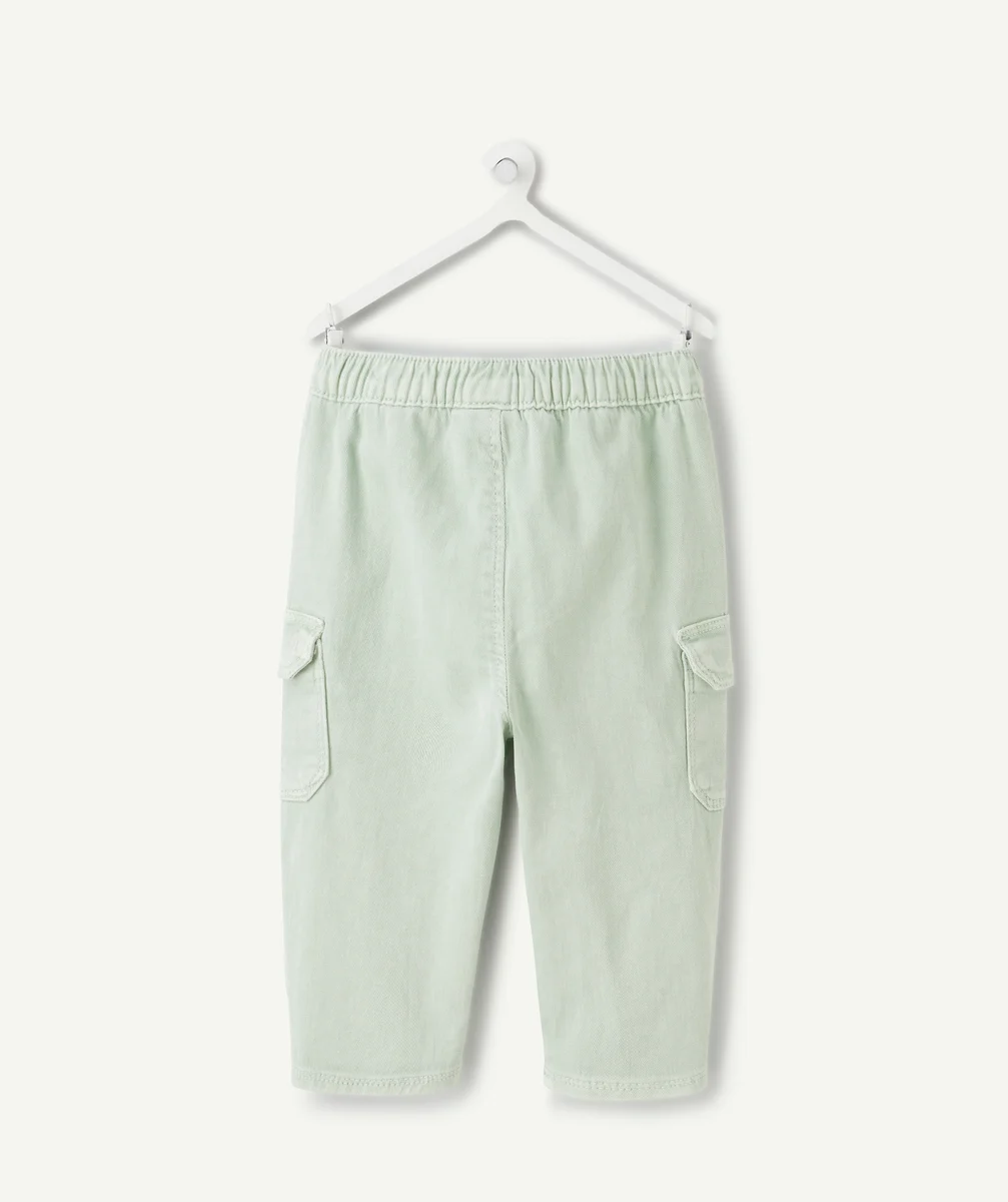 Baby boy green cargo pants