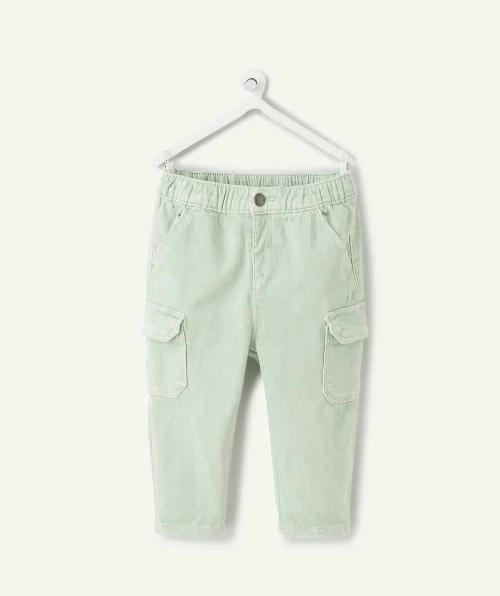 Baby boy green cargo pants