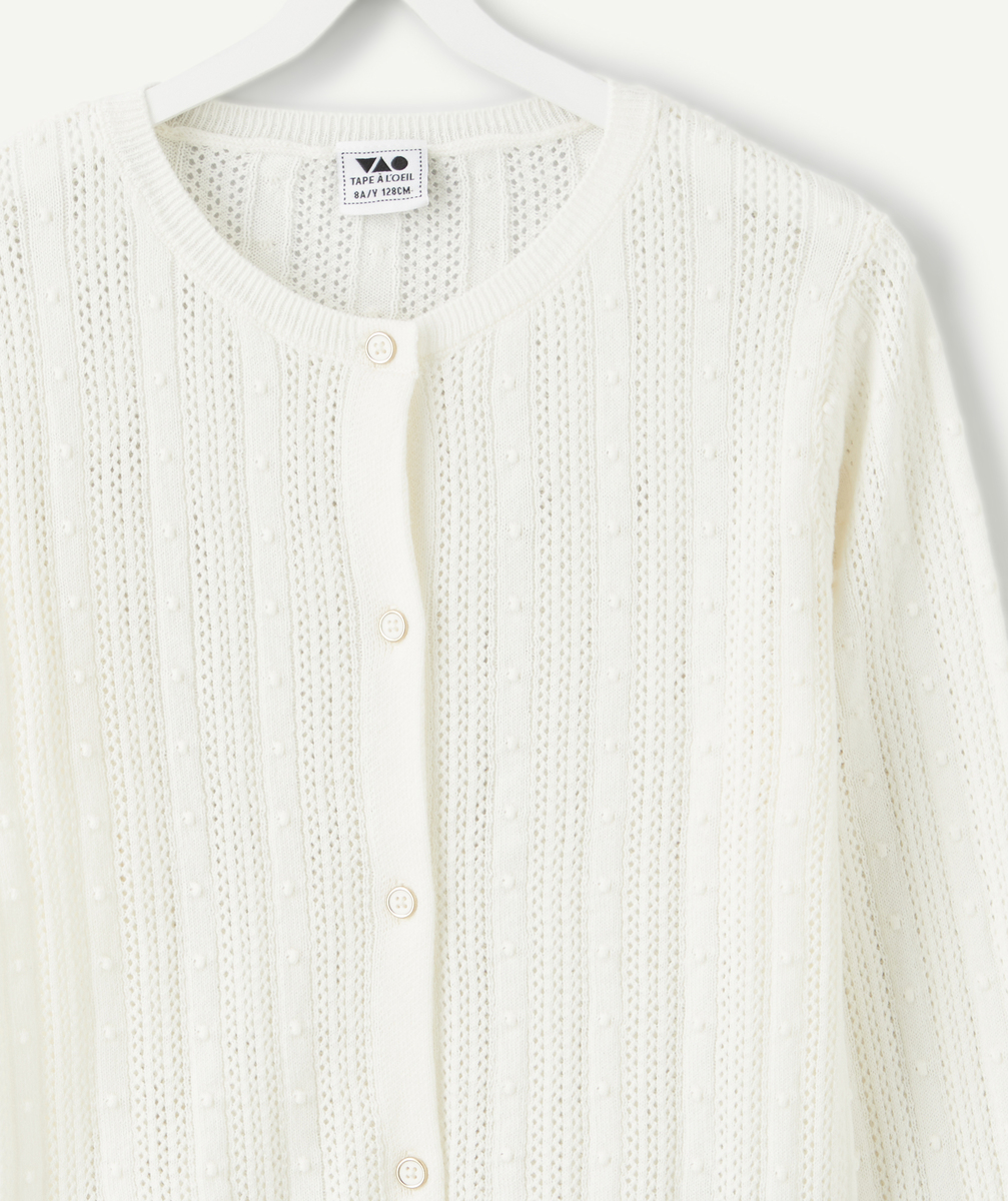 Fille-Cardi. tricot HB