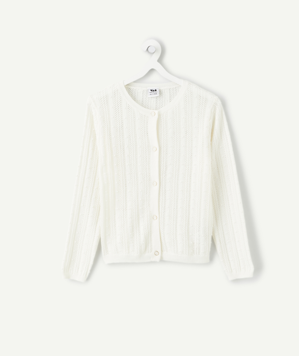 Fille-Cardi. tricot HB