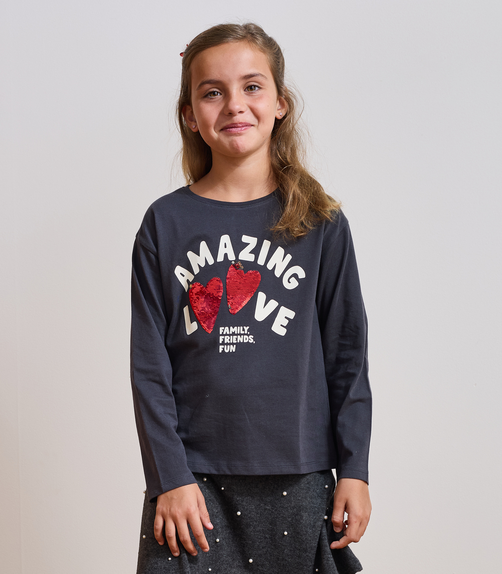 Fille-Tee Shirt ML BA