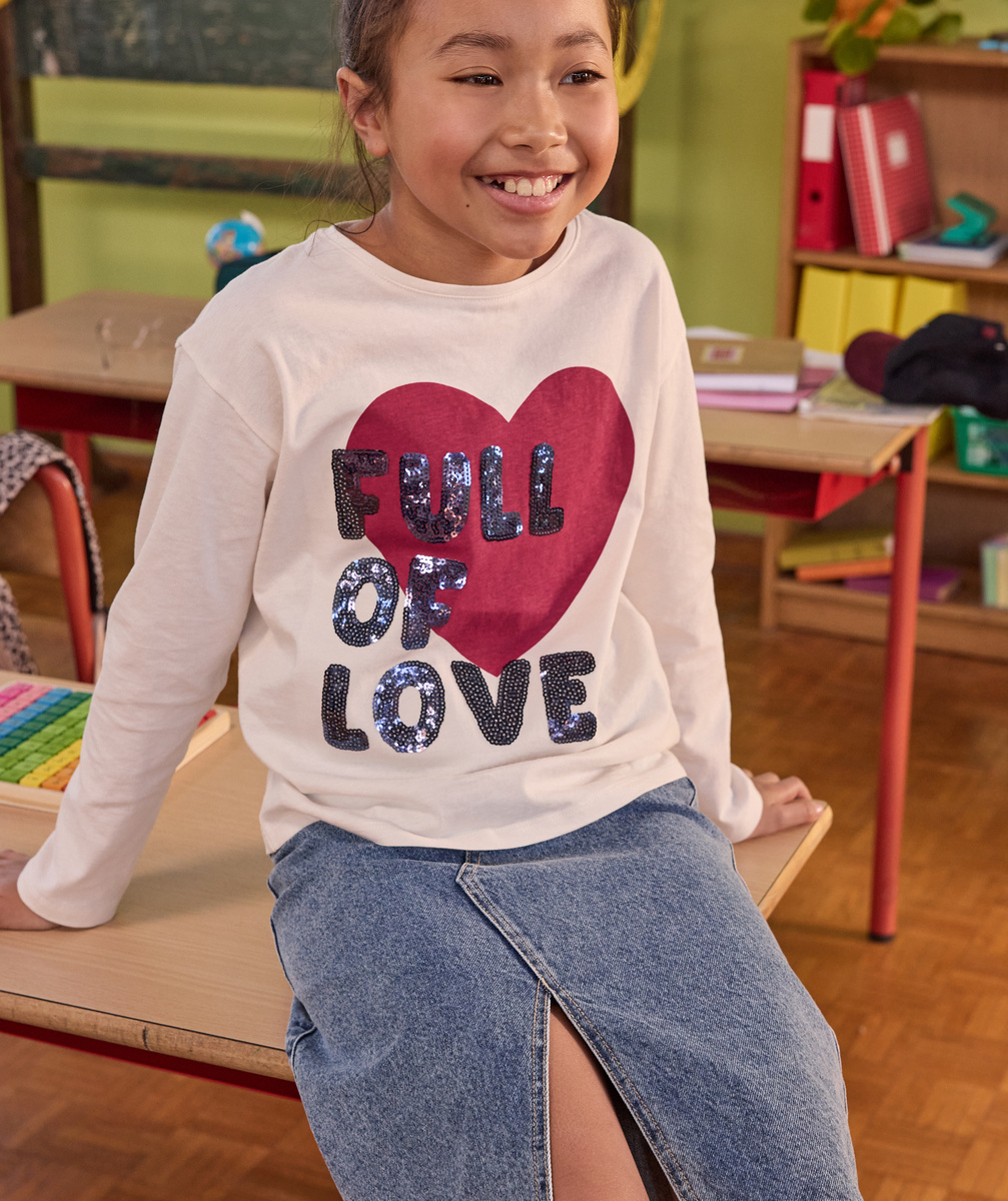 Fille-Tee Shirt ML HB