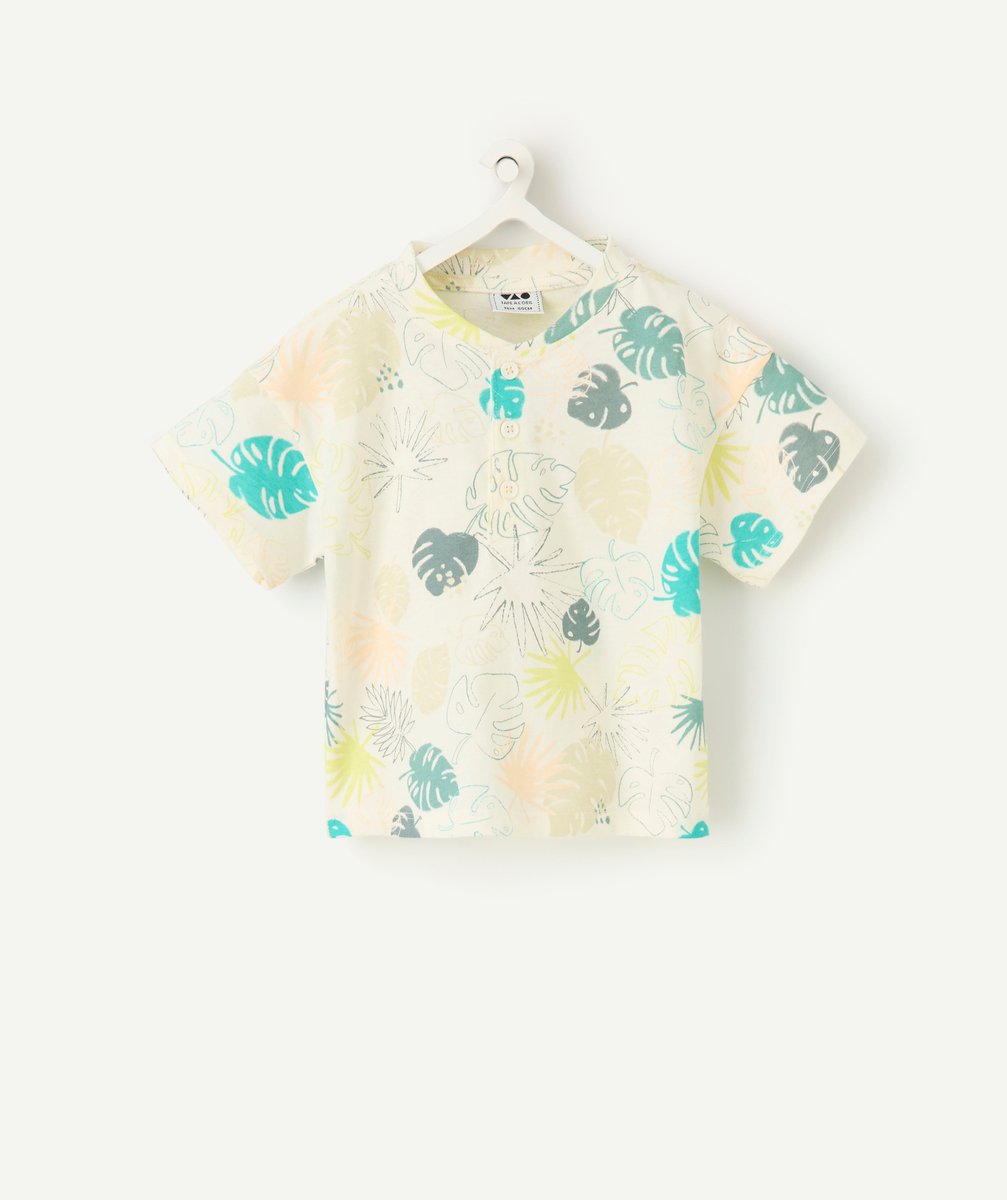 T-shirt manches courtes feuillage pour bébé garçon