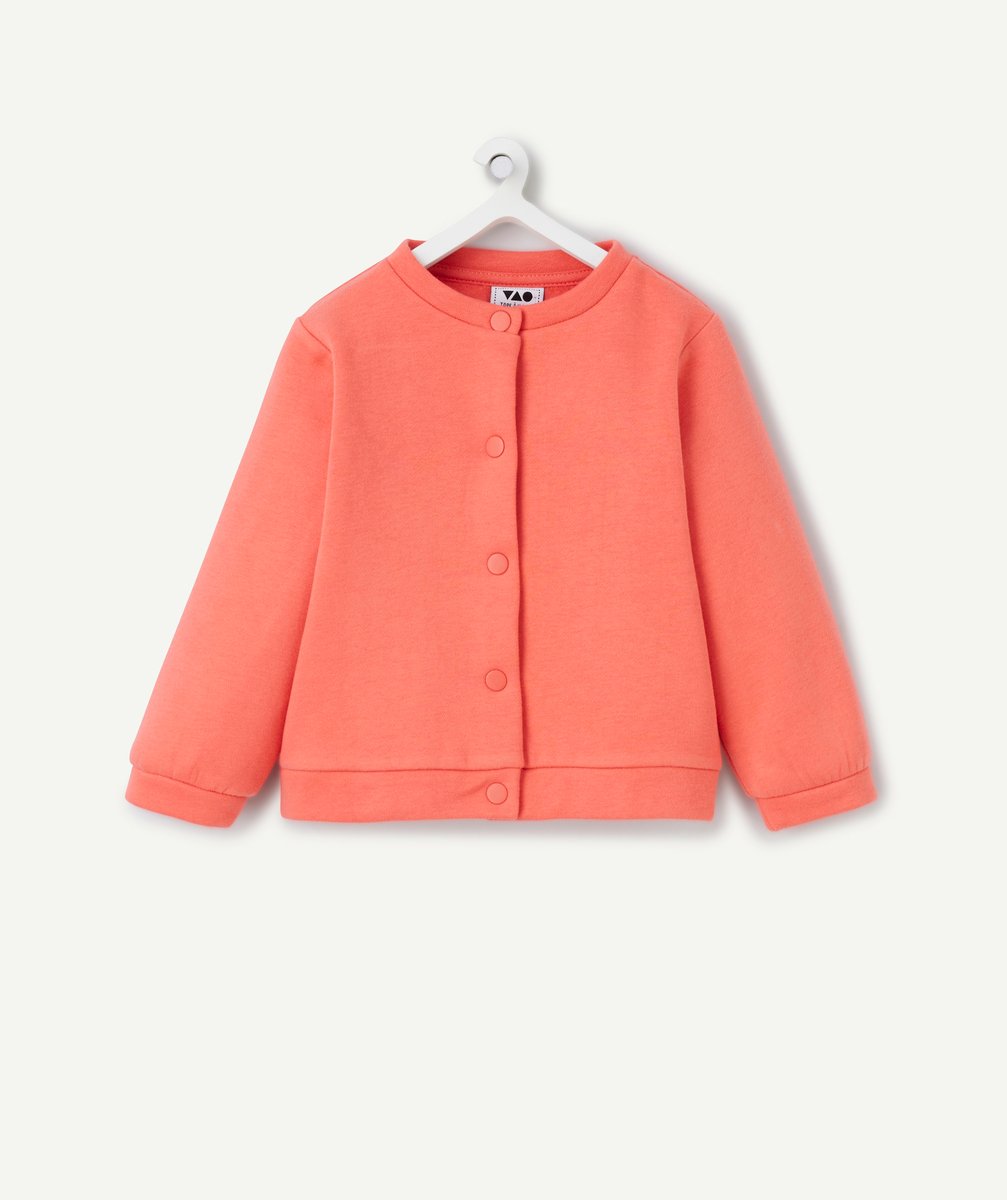 Coral baby girl cardigan